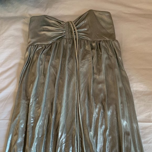Betsey Johnson Silver Dress - Picture 1 of 7